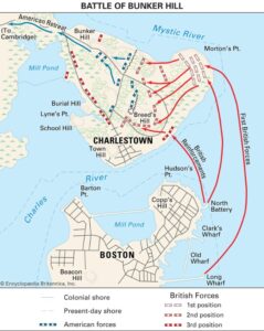 map: Battle of Bunker Hill