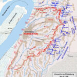 Map of assaults on Vicksburg